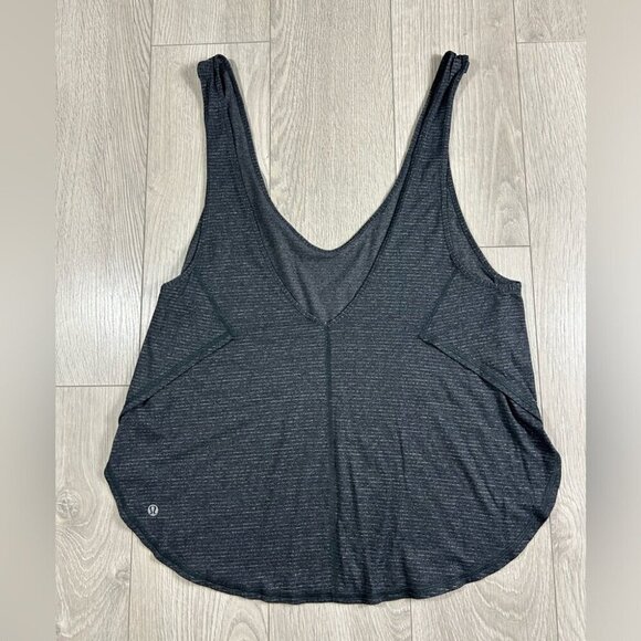 Lululemon Seek The Heat Tank Top Heathered Black / Black - Picture 4 of 10